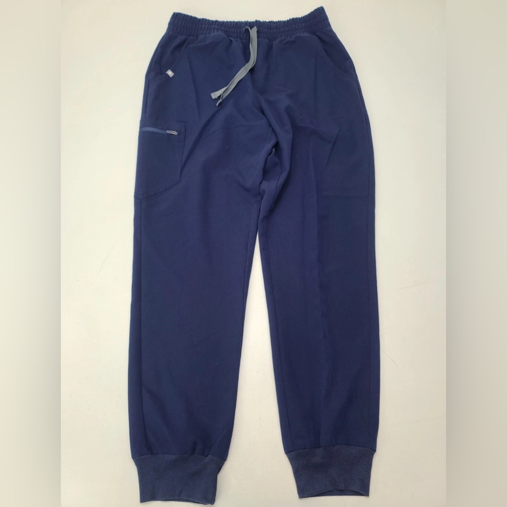 FIGS Zamora Jogger Scrub Pants Blue Pull On Drawstring Size‎ M Women’s